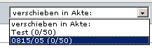 Akte auswählen