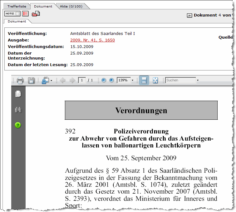 Dokument Amtsblatt